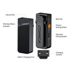 Comica 2.4G Mini Wireless Microphone - 2 transmitters + charging case