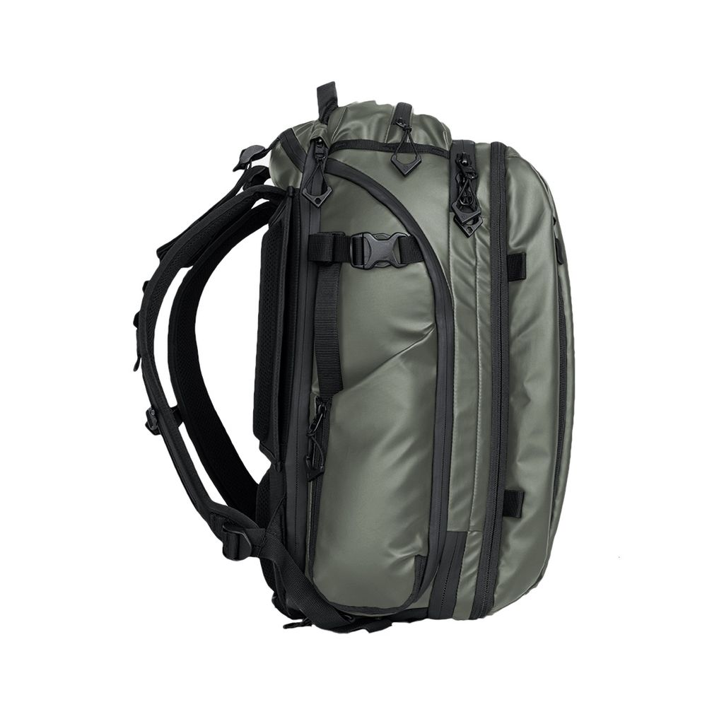 WANDRD Transit 35L Travel Sac à Dos Wasatch Vert Essential Bundle