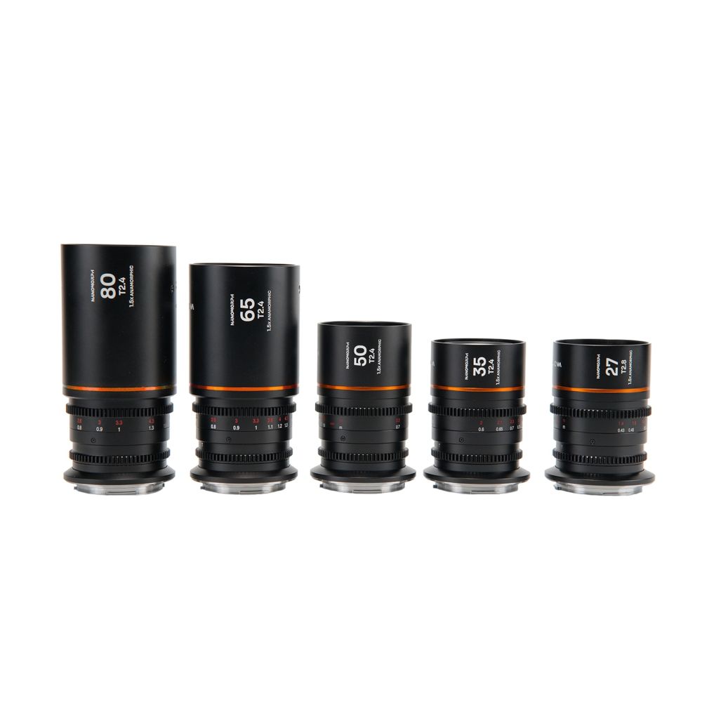 Ensemble Laowa Nanomorph S35 (27,35,50,65,80mm) (Ambre) Nikon Z