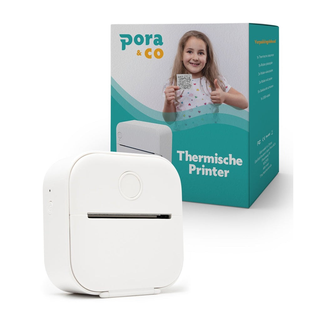 Pora&co Mini imprimante photo thermique pour smartphone, vert clair