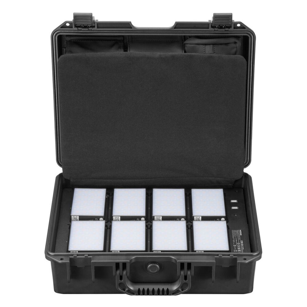 Godox C5R K8 Mobile RGB LED 8 Light Kit avec Étui de Charge (Kit de 8 lumières RVB Godox C5R K8 Mobile RGB LED avec Étui de chargement)