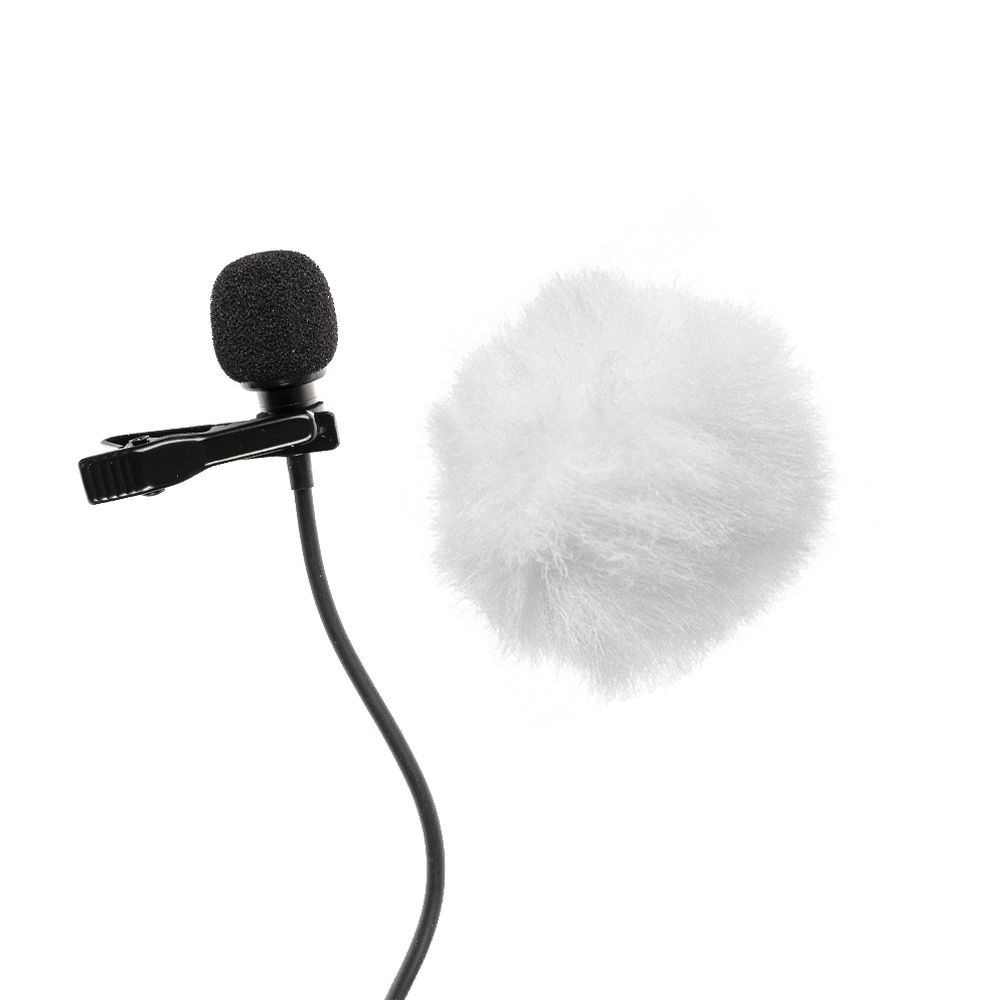 Caruba Windjammer / Deadcat pour Lavalier blanc