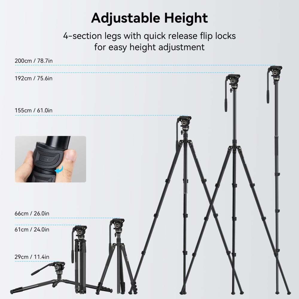 SmallRig 4475 Video Tripod Kit CT210