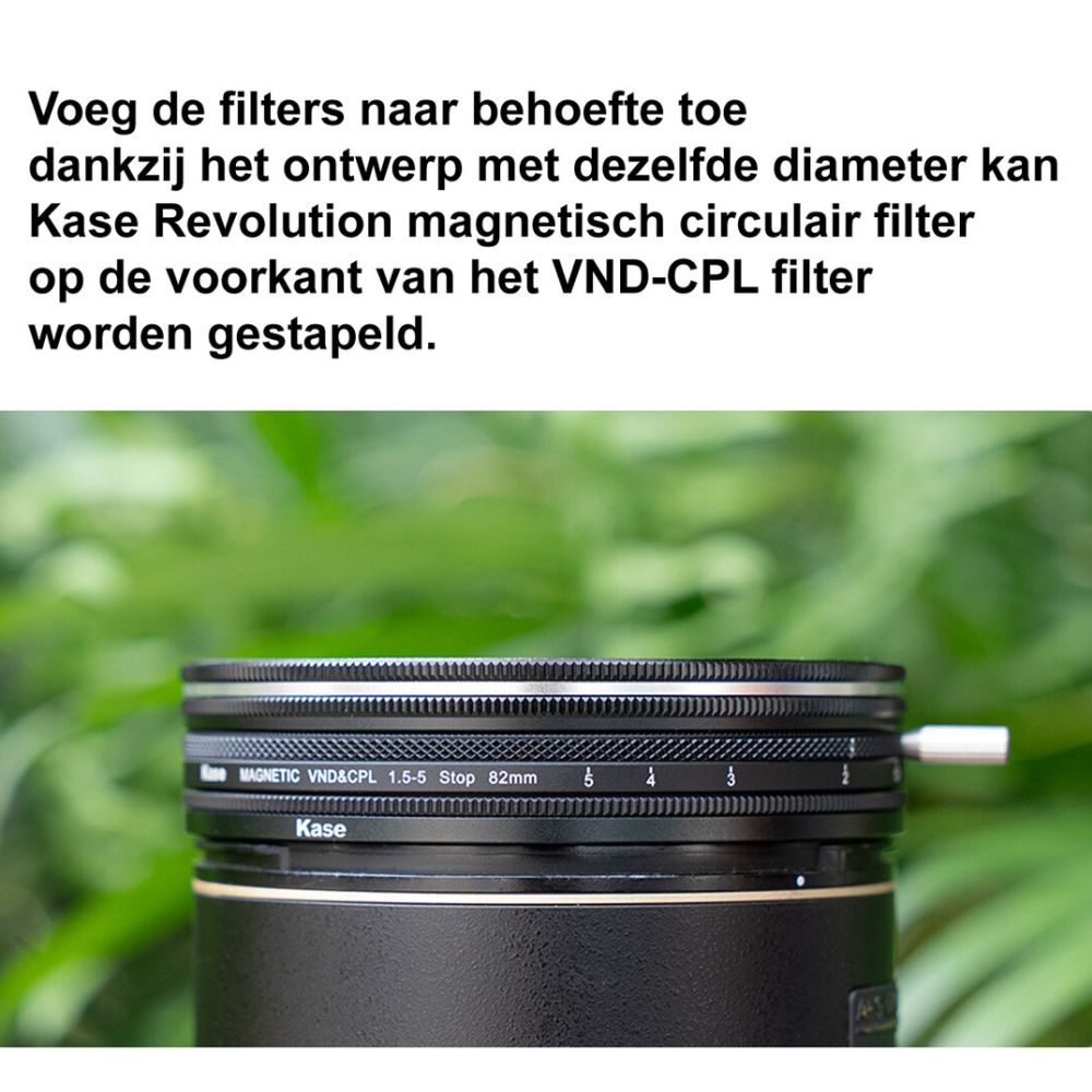 Kit vidéo Kase VND-CPL avec brume noire 82mm