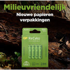 GP NiMH ReCyko AAA 950mAh 1,2V Rechargeable, 4 Pièces
