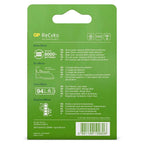 GP NiMH ReCyko AA 2600mAh 1,2V Rechargeable, 4 Pièces