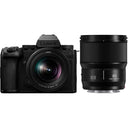 Panasonic Lumix DC-S5 IIX boîtier + Lumix S 20-60mm f/3.5-5.6 + Lumix S 85mm f/1.8