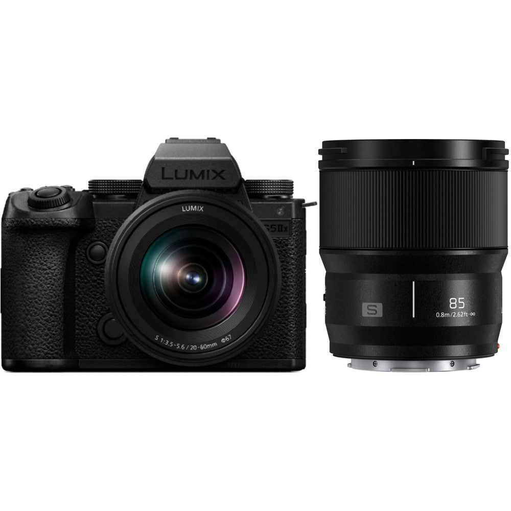 Panasonic Lumix DC-S5 IIX boîtier + Lumix S 20-60mm f/3.5-5.6 + Lumix S 85mm f/1.8