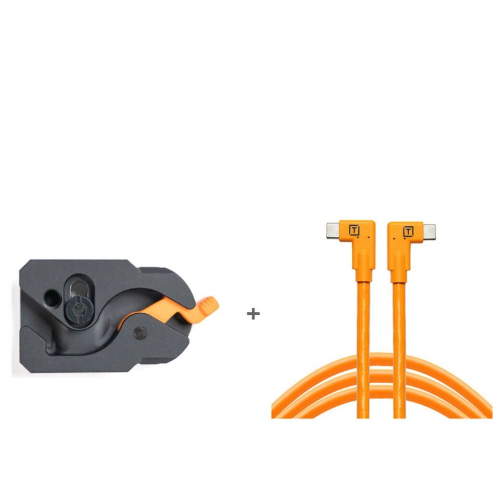 TetherGuard LeverLock & Câble Kit, Dual USB-C Right Angle To USB-C, 4.6m