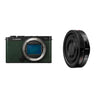 Panasonic Lumix S9 Boîtier Foncé Olive + Lumix S 26mm f/8 Mise au point manuelle