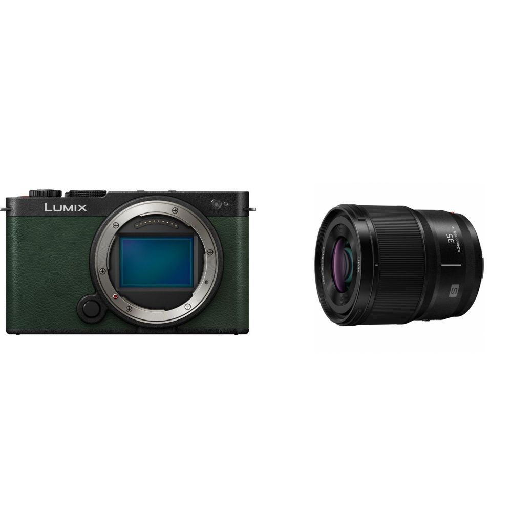 Panasonic Lumix S9 Boîtier Foncé Olive + Lumix S 35mm f/1.8