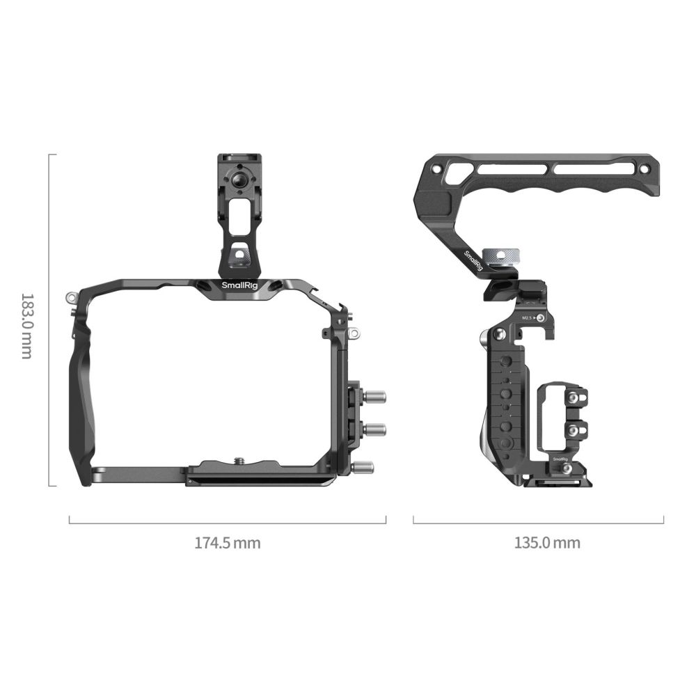 SmallRig HawkLock Kit de cage à déclenchement rapide pour Panasonic LUMIX GH7 / GH6 4825