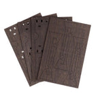 JollyLook 3 "Mini" photo frames, brown coloured