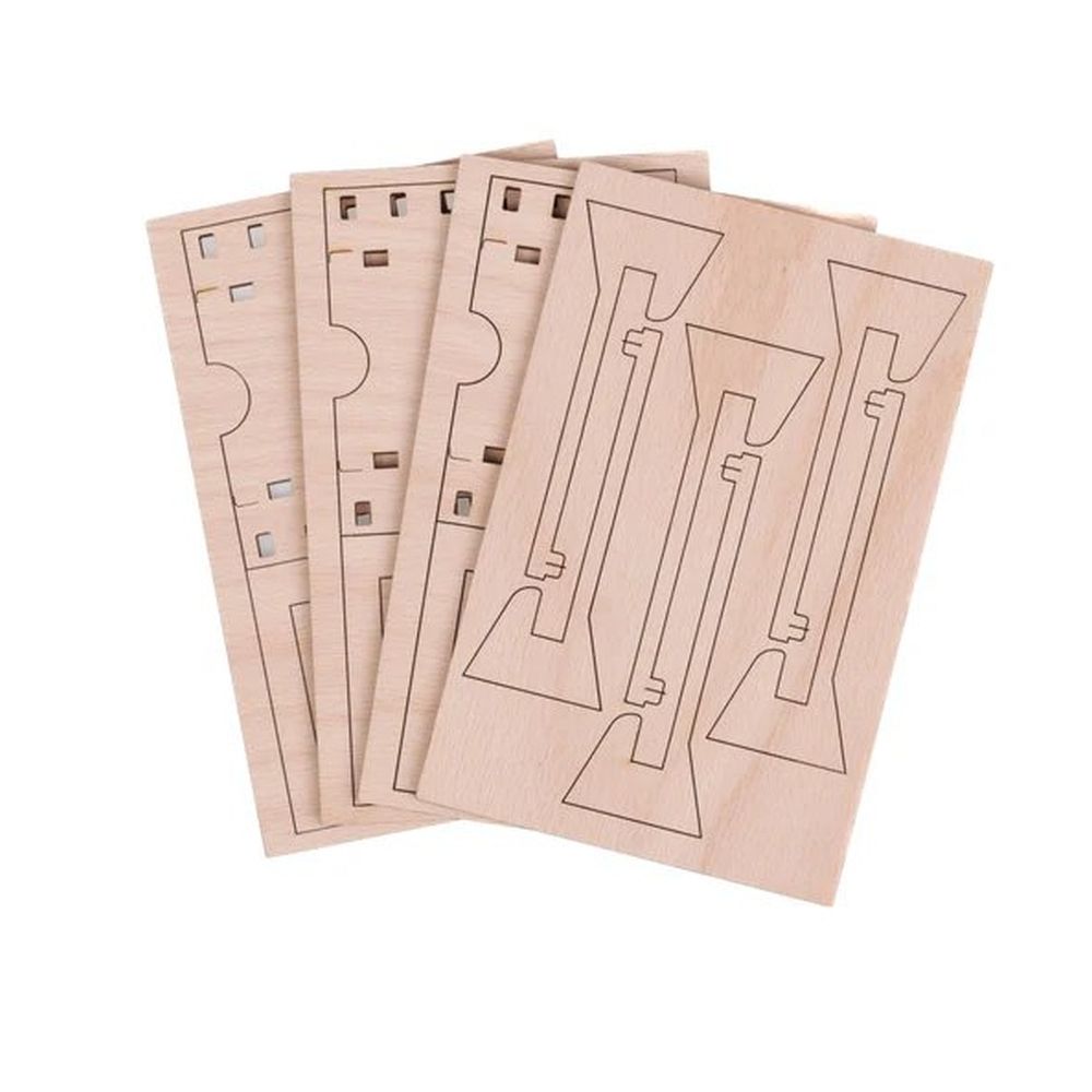 JollyLook 3 cadres photo "Mini", Bois naturel