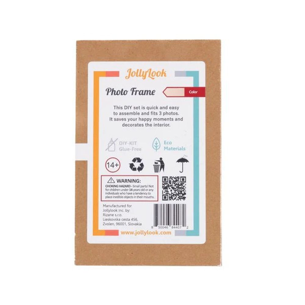 JollyLook 3 cadres photo "Mini", Bois naturel
