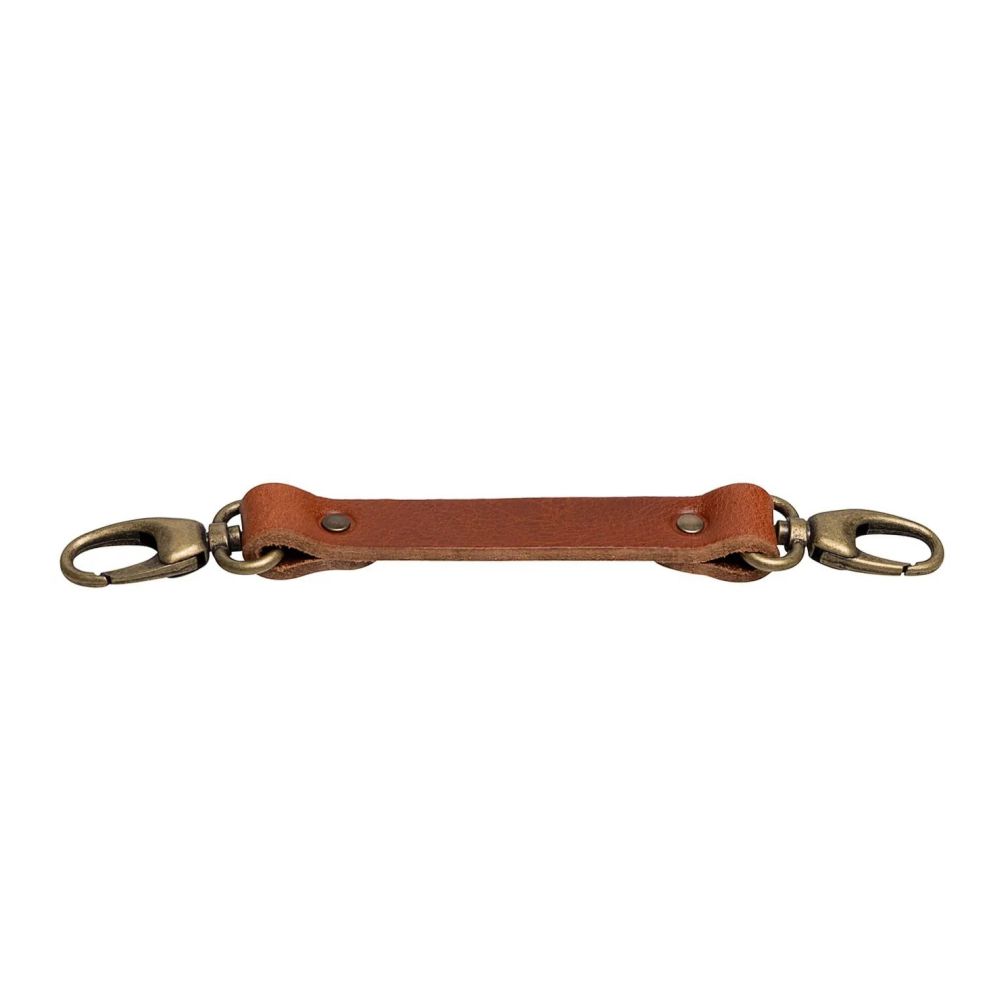 La sangle de poitrine Hantler Cognac / Laiton, large 33cm