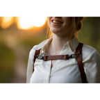 La sangle de poitrine Hantler Cognac / Laiton, large 33cm
