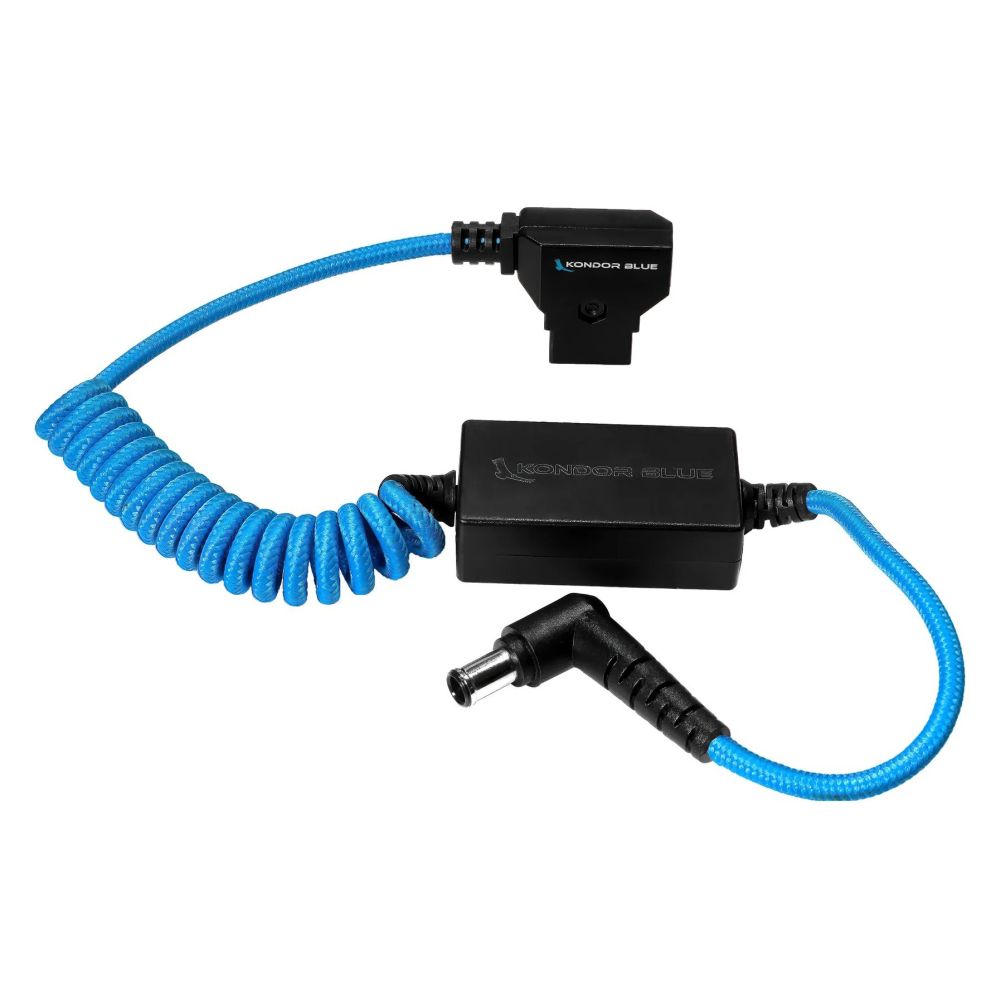Kondor Blue Curled D-Tap To 19.5V Regulated DC pour Sony FX9/FX6