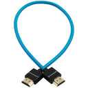 Câble Tressé Fin Kondor Blue HDMI vers HDMI 16" pour les Moniteurs de Caméra
