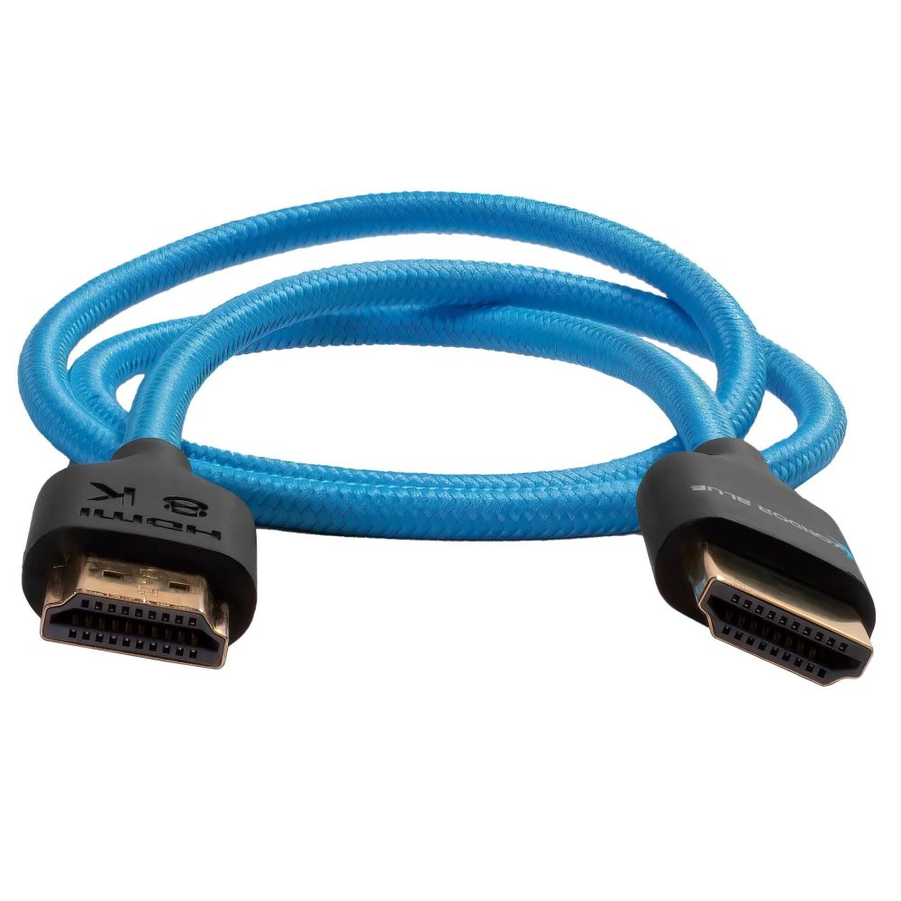 Kondor Câble tressé bleu 4K HDMI 2.0 / 2 pieds