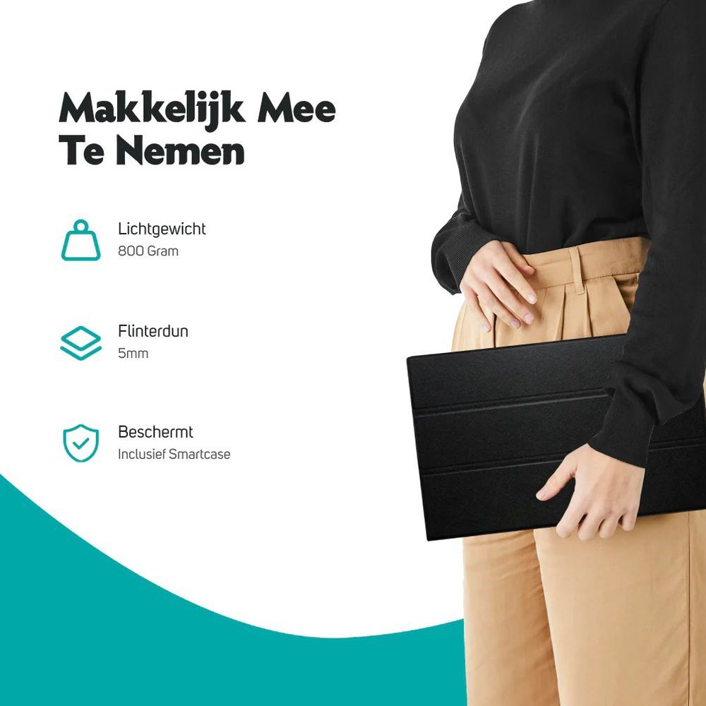 Pora&co Moniteur portable à écran tactile 14 pouces
