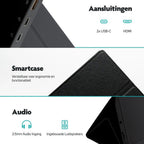 Pora&co Moniteur portable à écran tactile 14 pouces