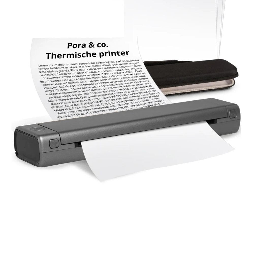 Pora&co Imprimante thermique A4, grise