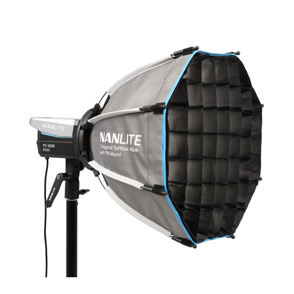 Boîte à lumière octogonale Nanlite 40 cm avec support FM