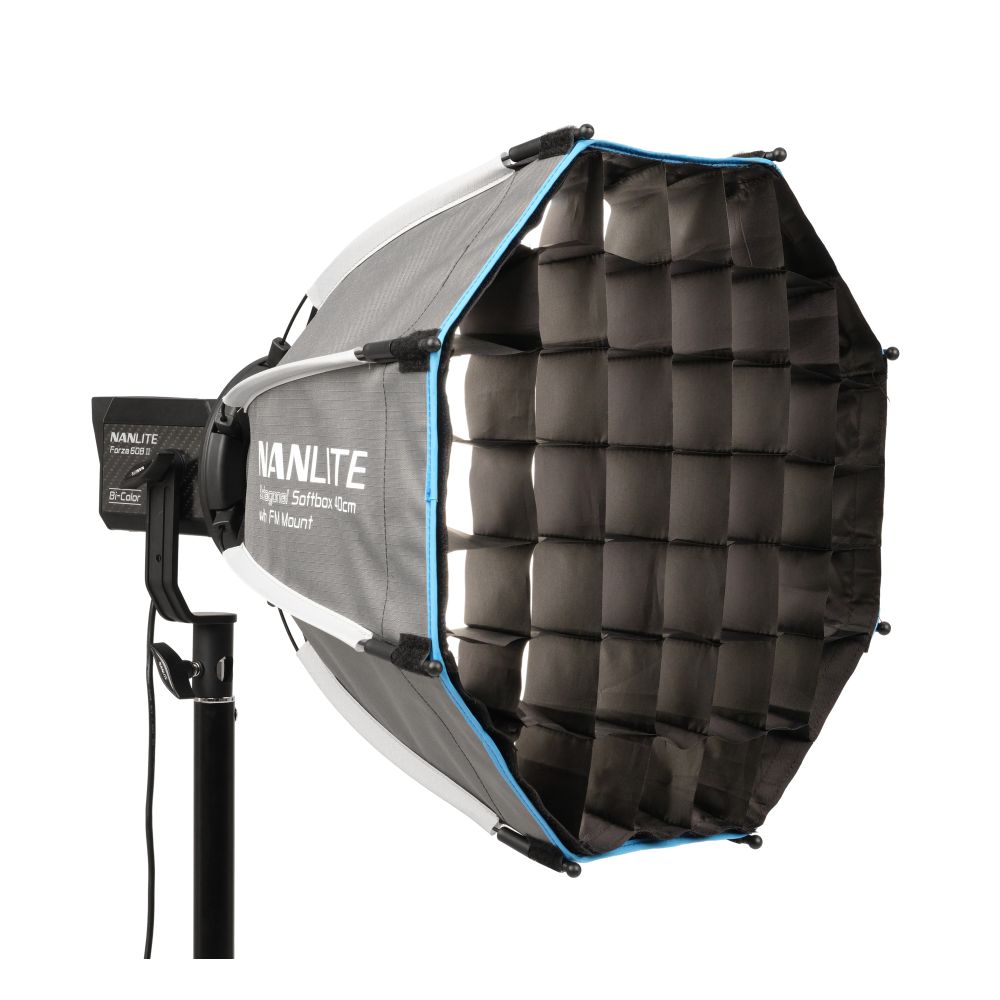 Boîte à lumière octogonale Nanlite 40 cm avec support FM