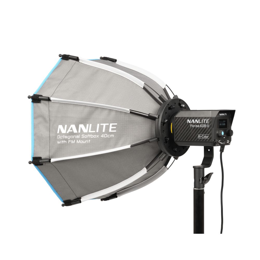 Boîte à lumière octogonale Nanlite 40 cm avec support FM