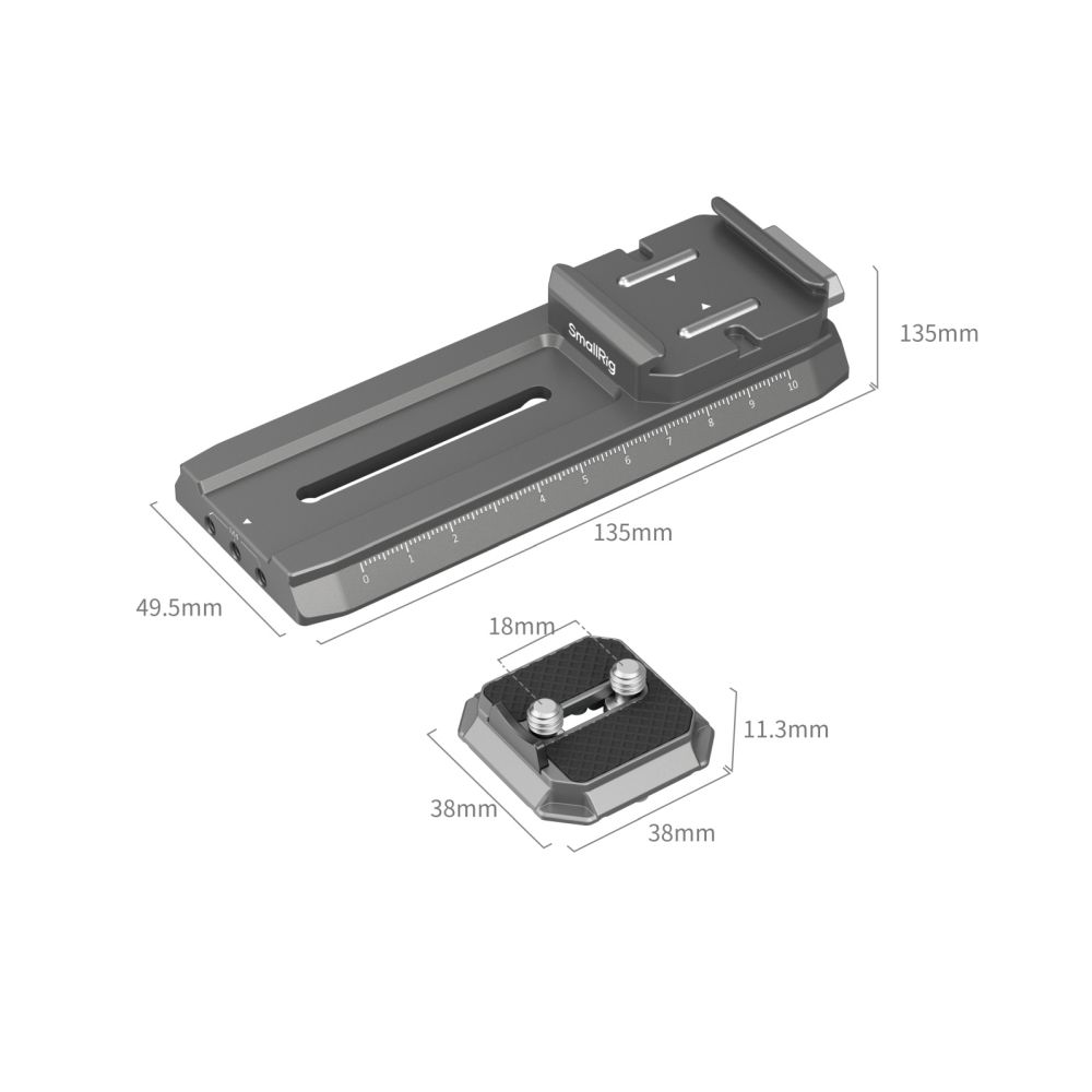 SmallRig HawkLock H38 Plaque de fixation rapide Manfrotto pour stabilisateurs DJI 4638