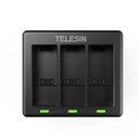 Telesin Chargeur pour 3 Batteries pour GoPro HERO 9/10/11/12