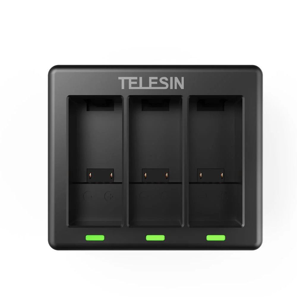 Telesin Chargeur pour 3 Batteries pour GoPro HERO 9/10/11/12