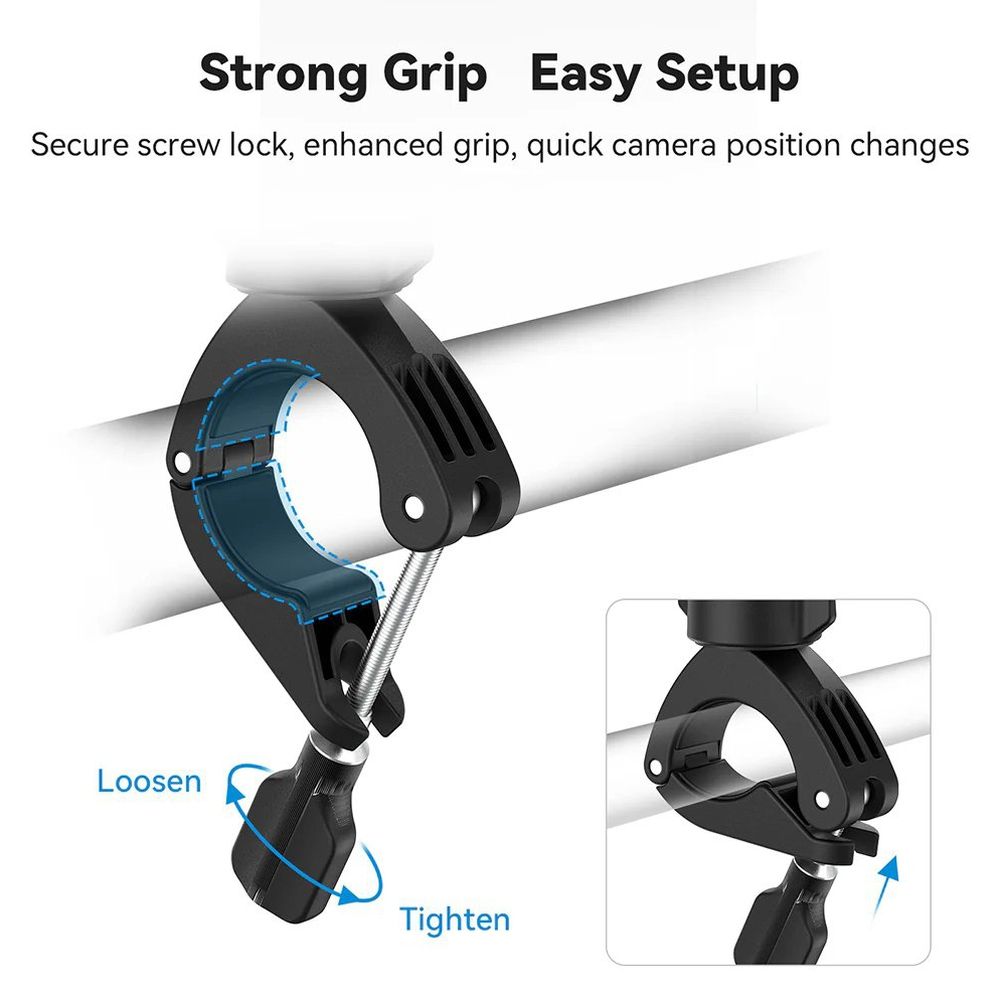 Support de tube de vélo Telesin rotatif à 360