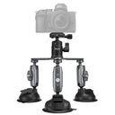 Telesin 3-Arm Ventouse Monture pour GoPro+appareil photo (avec 3 ventouses)