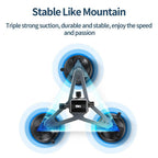 Telesin 3-Arm Ventouse Monture pour GoPro+appareil photo (avec 3 ventouses)