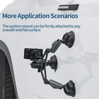 Telesin 3-Arm Ventouse Monture pour GoPro+appareil photo (avec 3 ventouses)