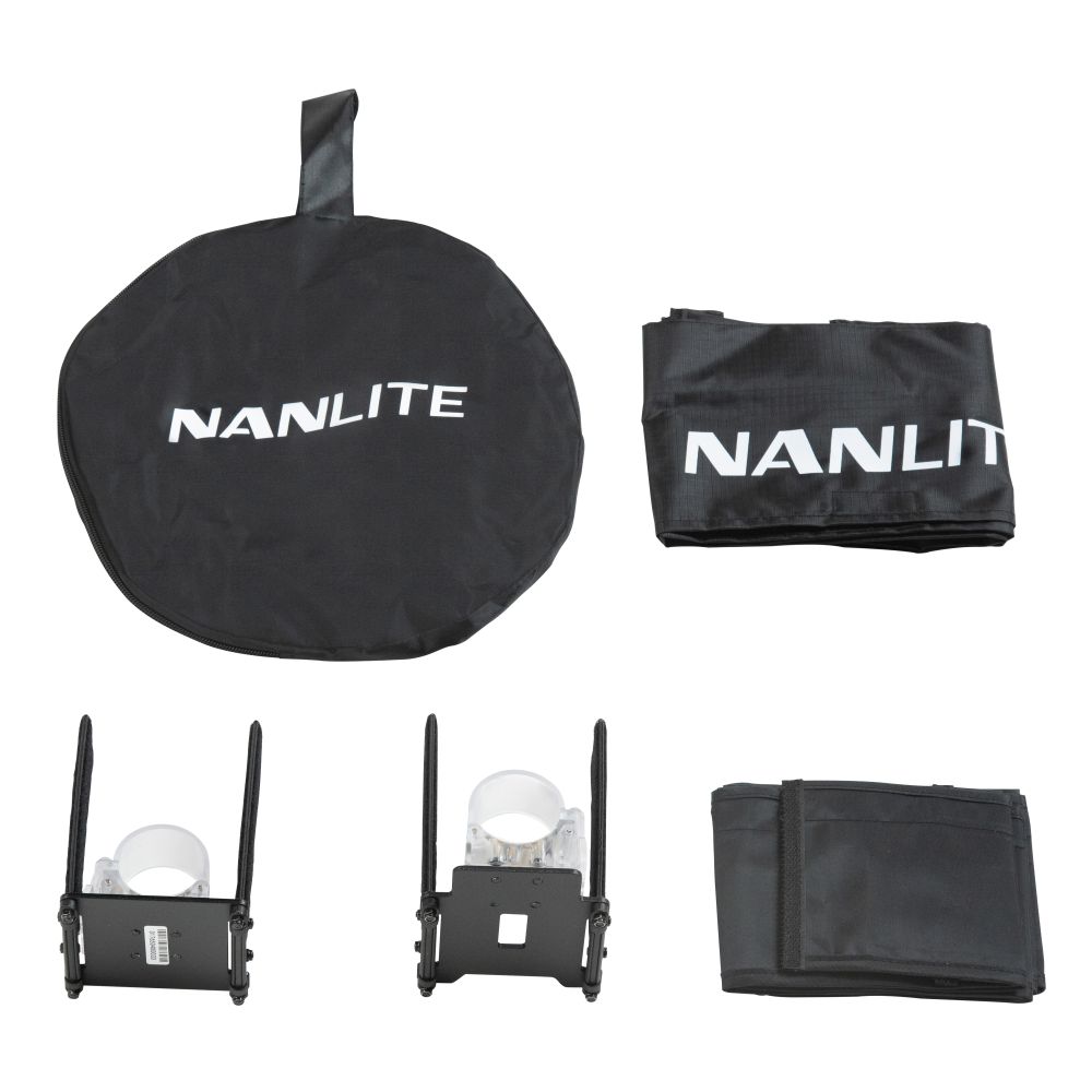 Nanlite Barndoor with Eggcrate for Pavotube II 30C