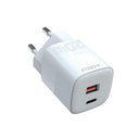 Chargeur mural Celly 1 USB-A / 1 USB-C, 20W, blanc