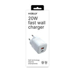 Chargeur mural Celly 1 USB-A / 1 USB-C, 20W, blanc