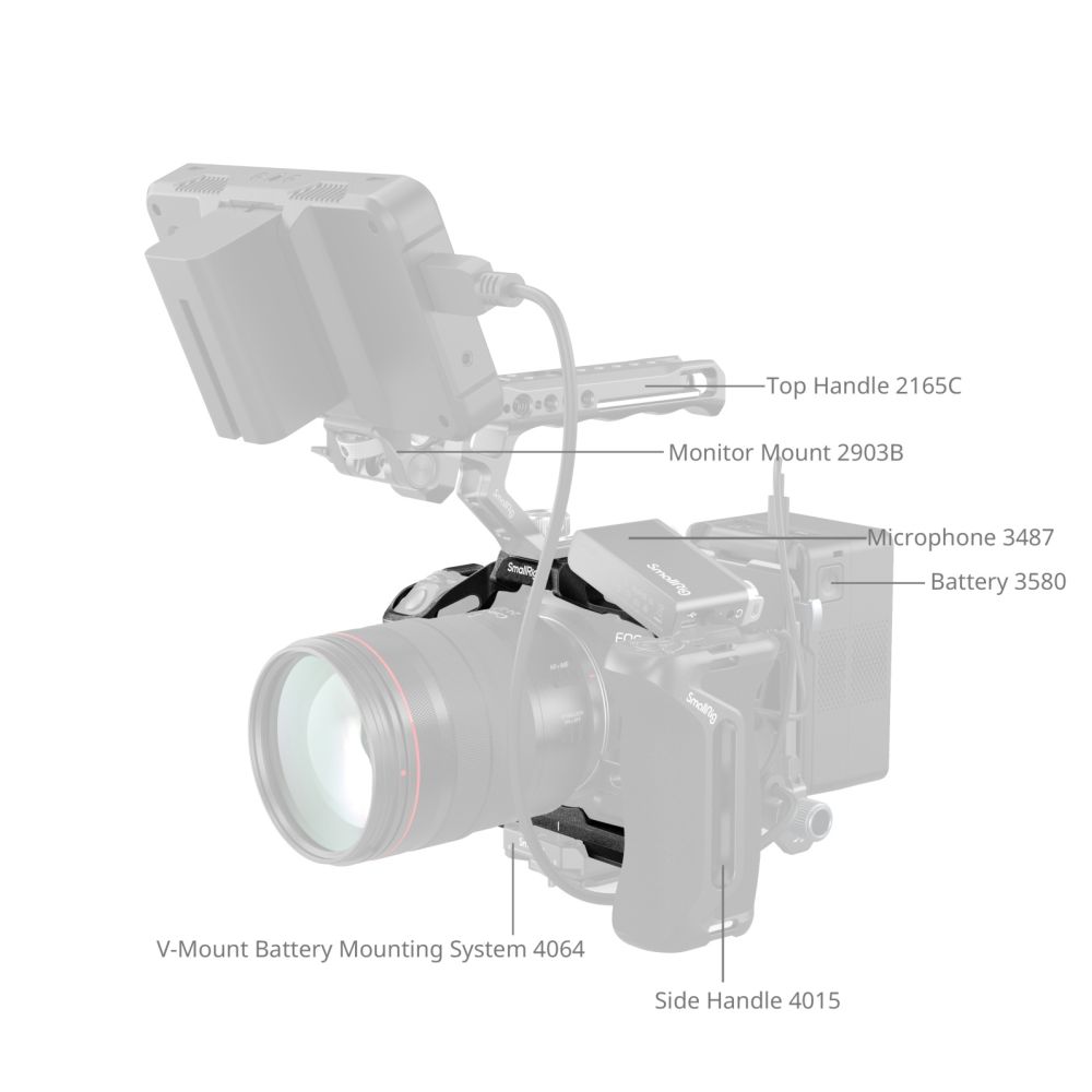 SmallRig "Black Mamba" Cage for Canon EOS R5 Mark II 4975