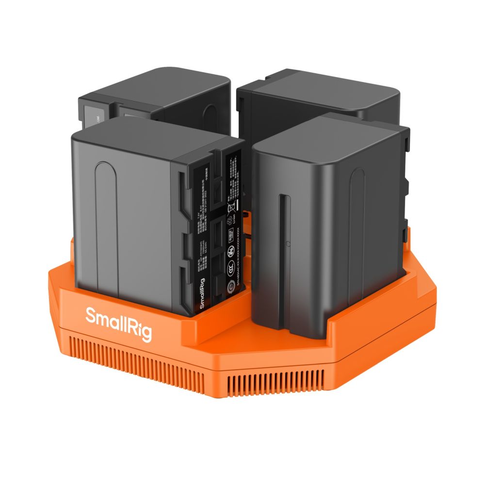 SmallRig NP-F970 4-Channel Appareil Photo Chargeur de Batterie & 4-Batterie Kit 4834