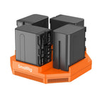 SmallRig NP-F970 4-Channel Appareil Photo Chargeur de Batterie & 4-Batterie Kit 4834