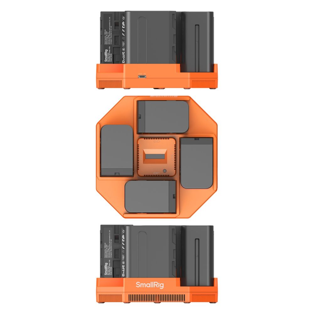 SmallRig NP-F970 4-Channel Appareil Photo Chargeur de Batterie & 4-Batterie Kit 4834