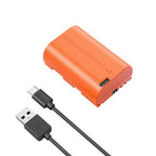 SmallRig 4968 LP-E6NH USB-C Batterie Rechargeable pour Appareil Photo Orange