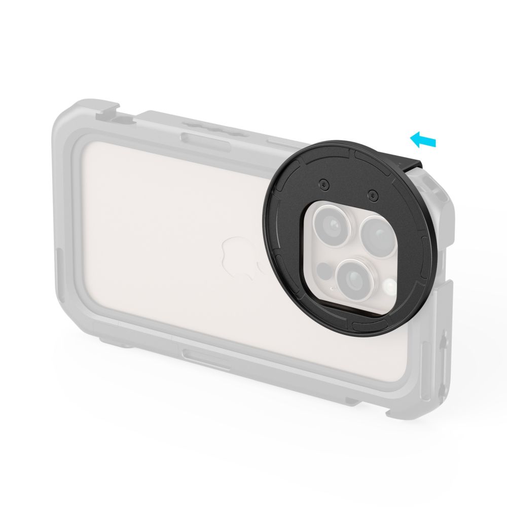 SmallRig 5010 67mm Adaptateur de Filtre Magnétique Version Montage Latéral pour IPhone 16 Series Cages