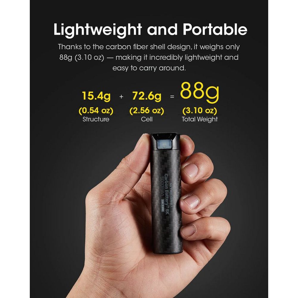 Batterie Nitecore Carbon 6K