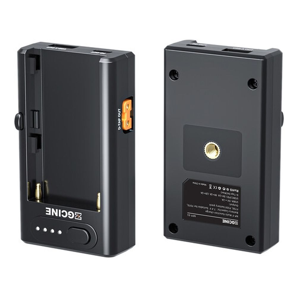 ZGCINE NPF Batterie Multi Use Chargeur Adaptateur avec USB et D-Tap (Adaptateur de Chargeur Multi-usages avec USB et D-Tap)