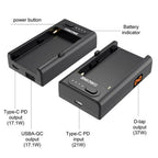 ZGCINE NPF Batterie Multi Use Chargeur Adaptateur avec USB et D-Tap (Adaptateur de Chargeur Multi-usages avec USB et D-Tap)