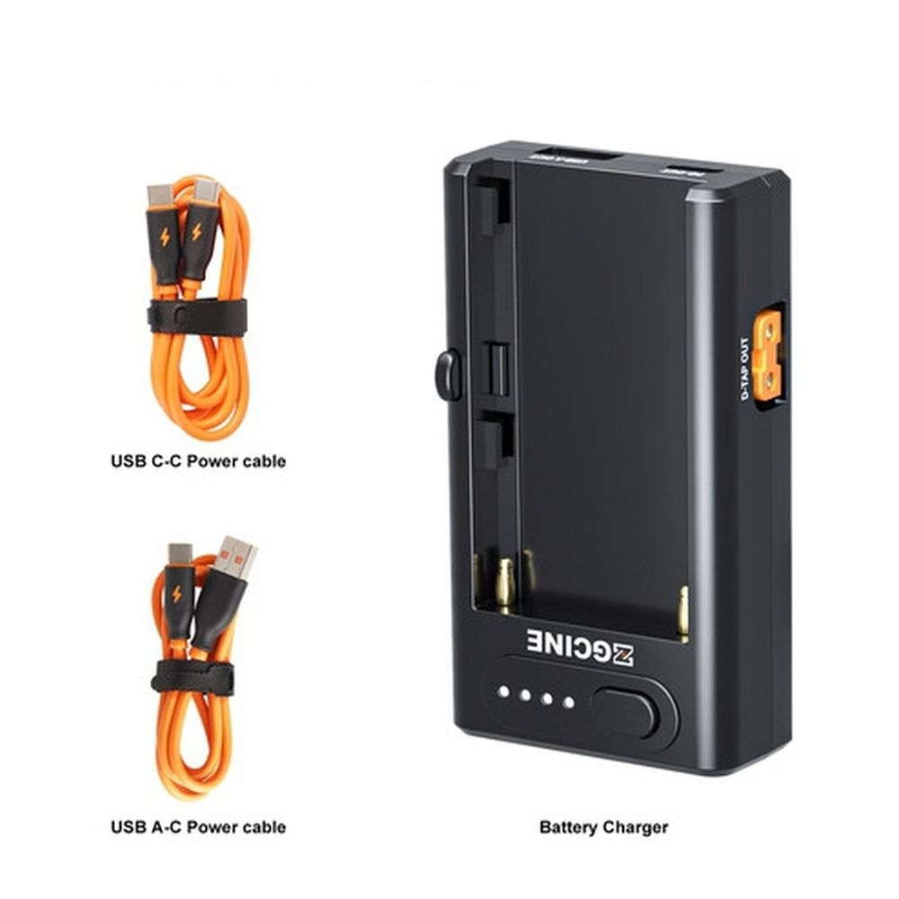 ZGCINE NPF Batterie Multi Use Chargeur Adaptateur avec USB et D-Tap (Adaptateur de Chargeur Multi-usages avec USB et D-Tap)